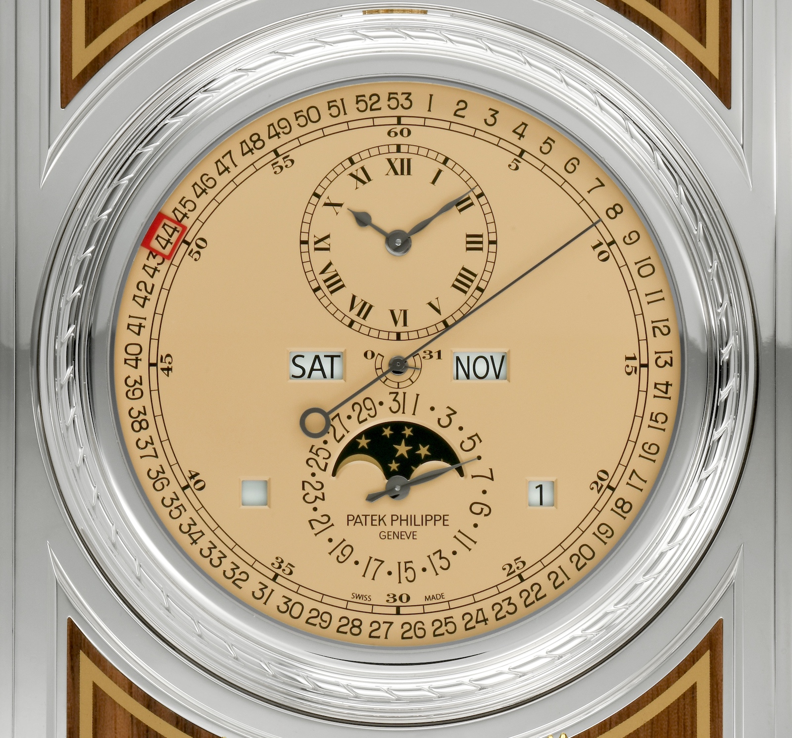 Patek Philippe Complicated Desk Clock 27001M-001 - esfera