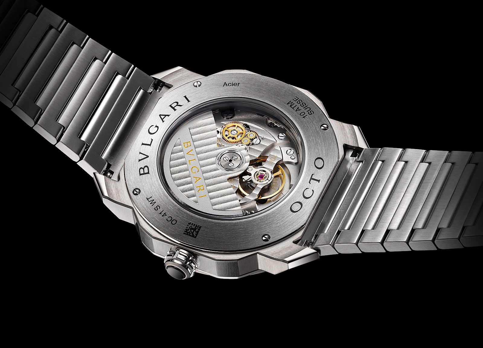 Bvlgari en los Geneva Watch Days 2021 - Octo Roma Worldtimer caseback