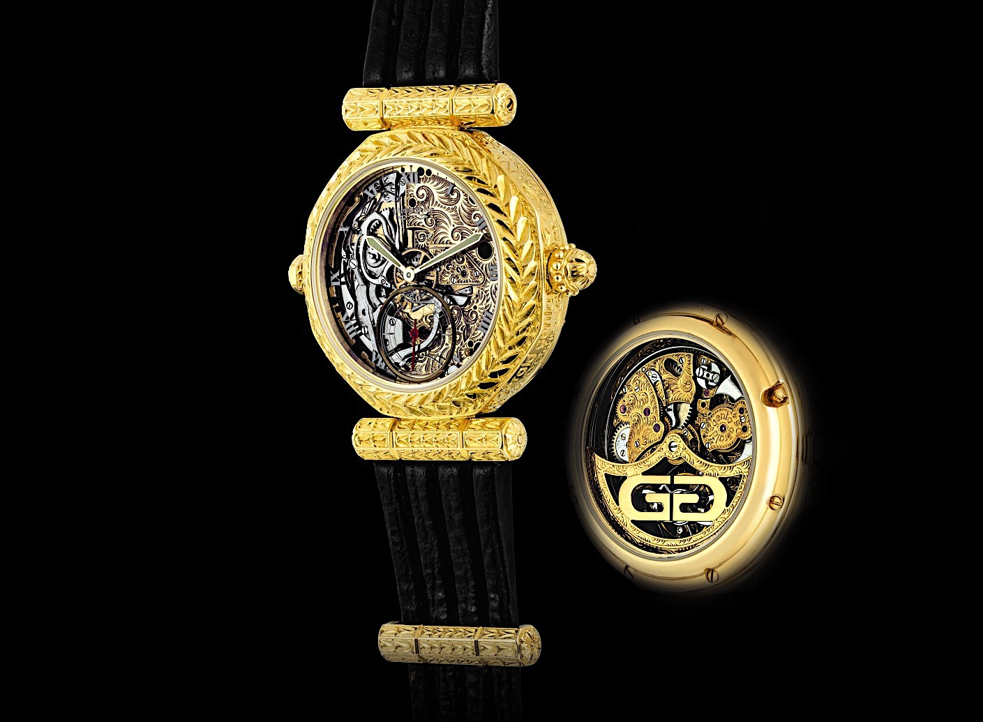 Gerald Genta Esqueleto, Tourbillon y Repetición de Minutos