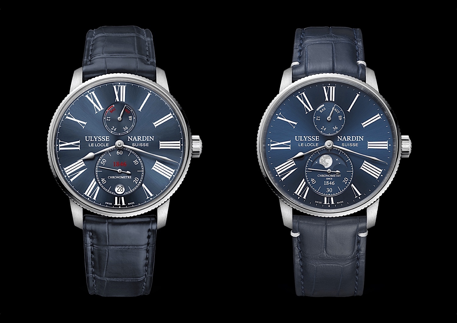 Ulysse Nardin Marine Torpilleur Moonphase - comparativa FB