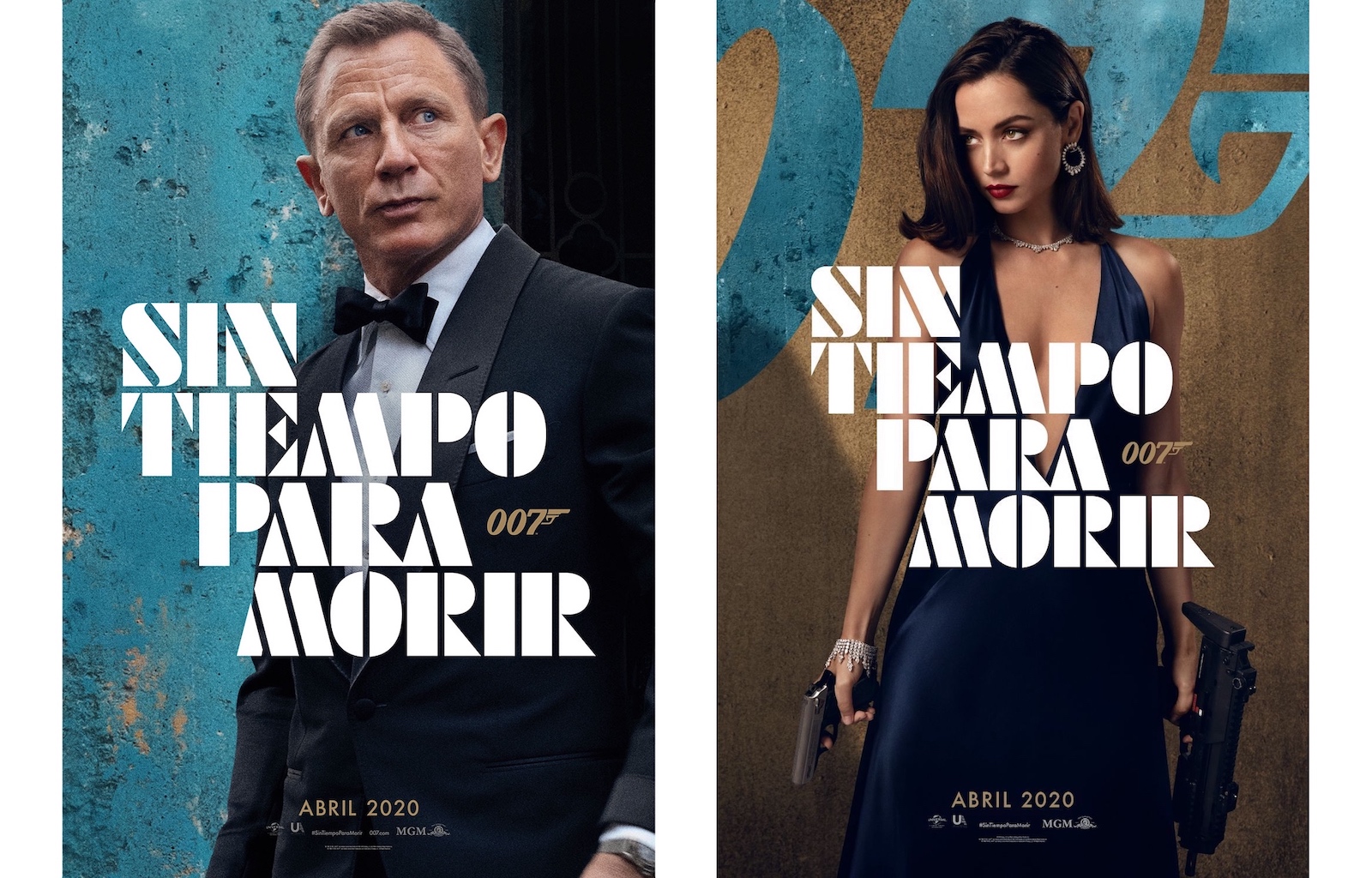 Omega con James Bond en Sin tiempo para morir - cartel duo