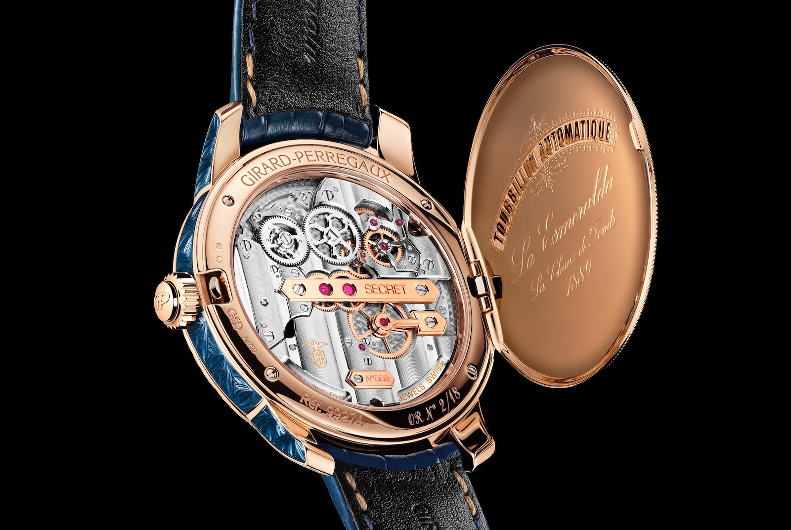 Girard-Perregaux La Esmeralda Tourbillon A Secret Eternity Edition - caseback
