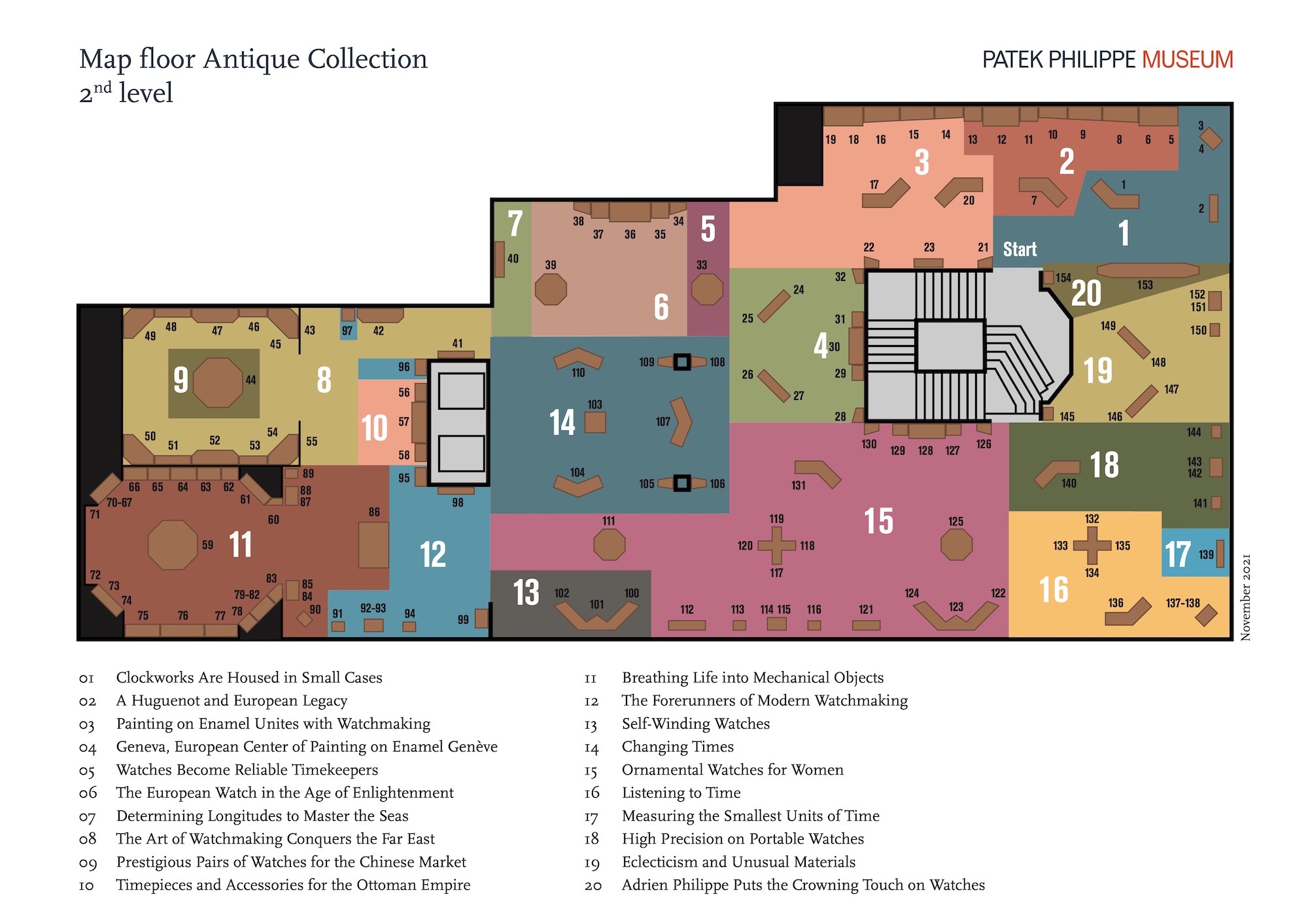 Patek Philippe Museum - plano segunda planta