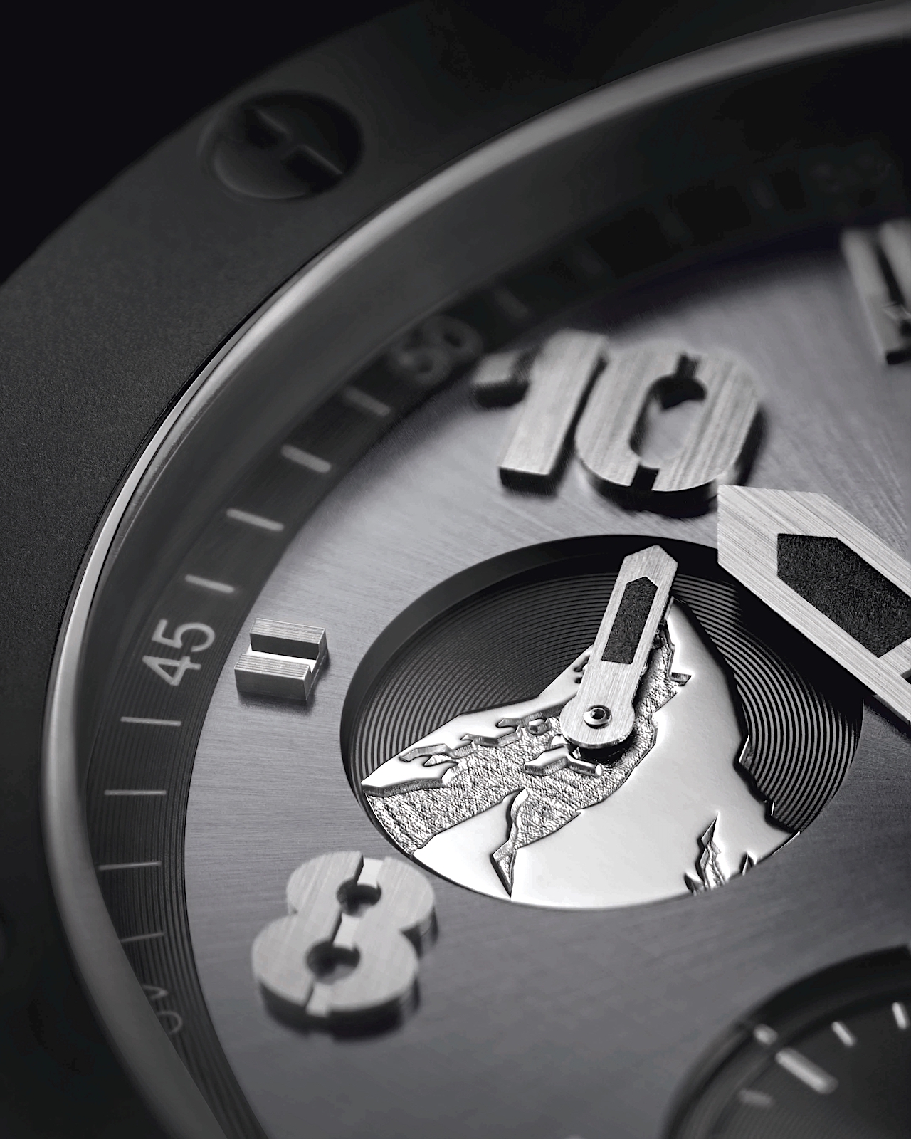 Hublot Big Bang All Black Zermatt - detalle esfera 1
