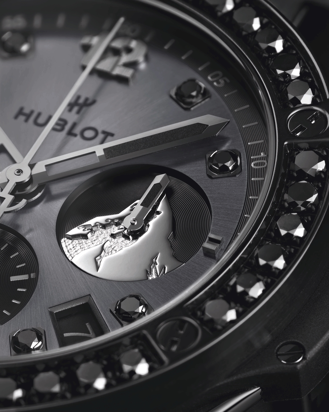 Hublot Big Bang All Black Zermatt - detalle esfera 2