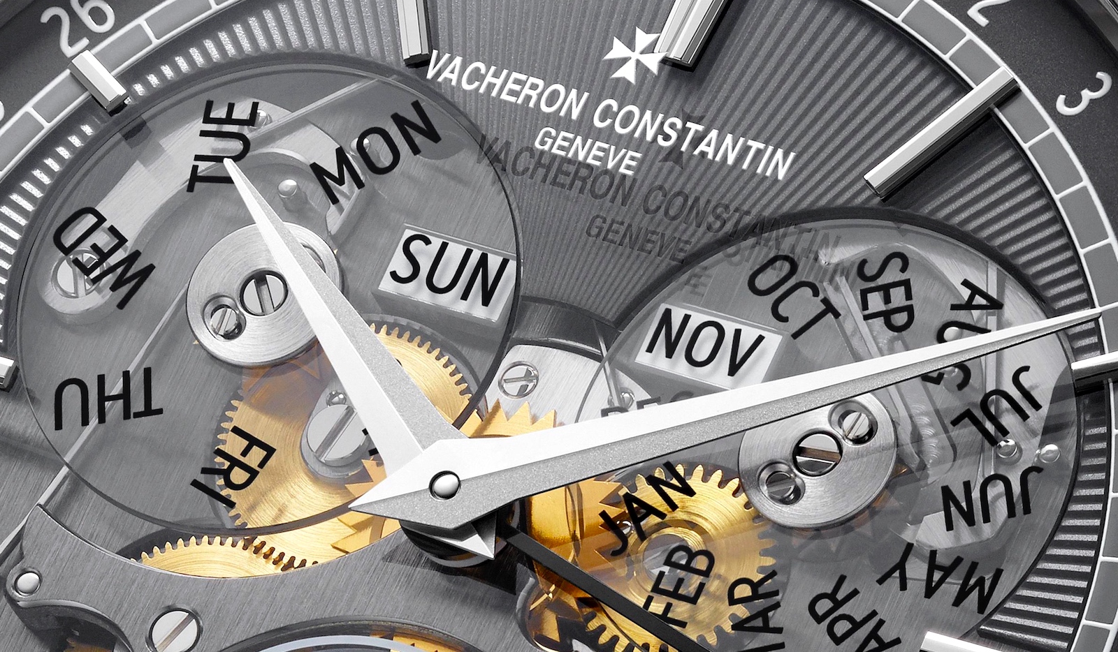 Vacheron Constantin Traditionnelle Complete Calendar Openface - detalle discos