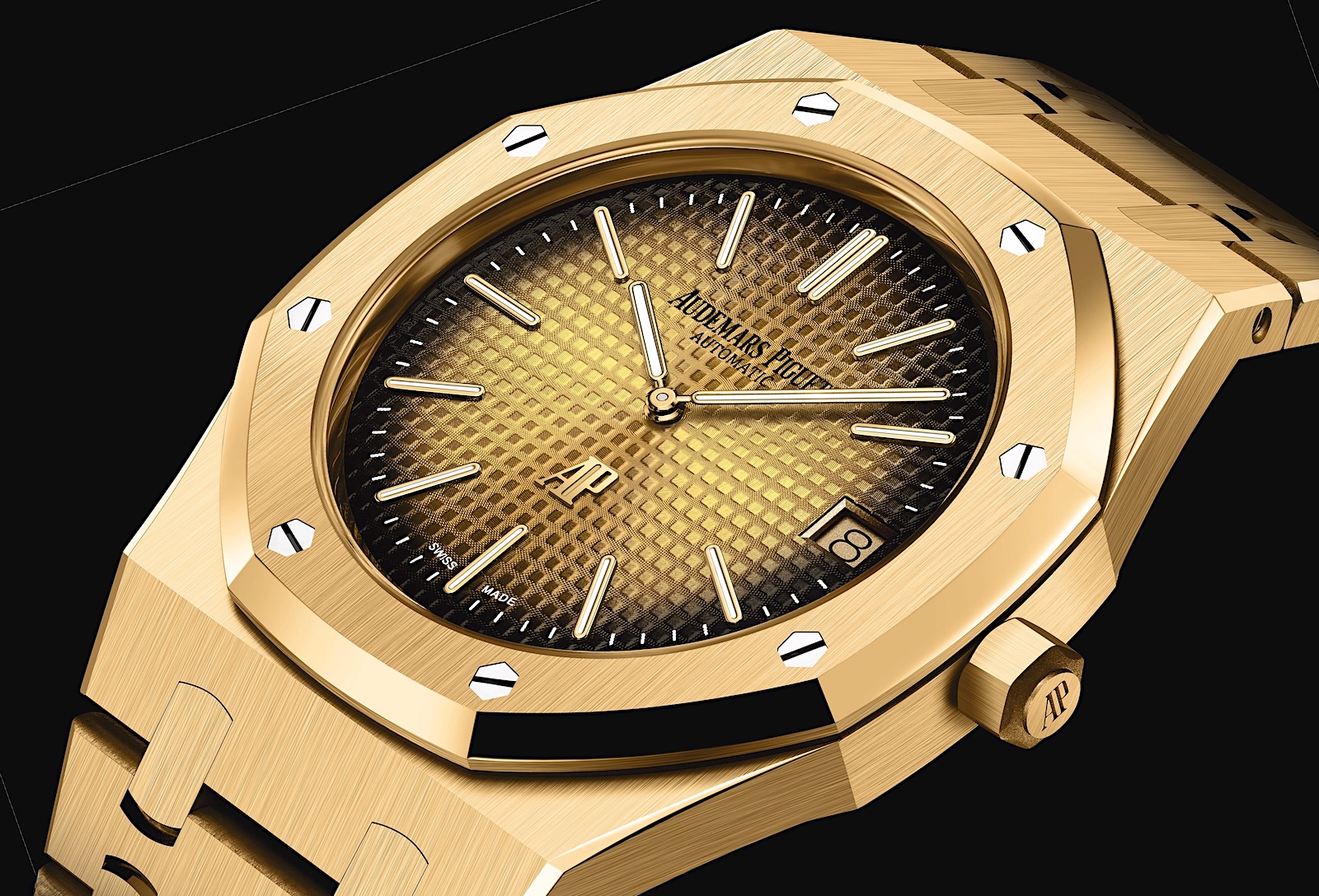 Audemars Piguet Royal Oak Jumbo 16202 - yellow gold dial