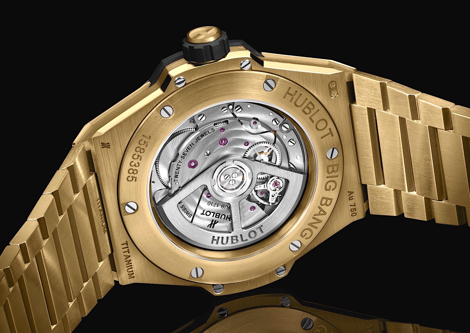 Hublot Big Bang Integral Time Only - Yellow Gold caseback