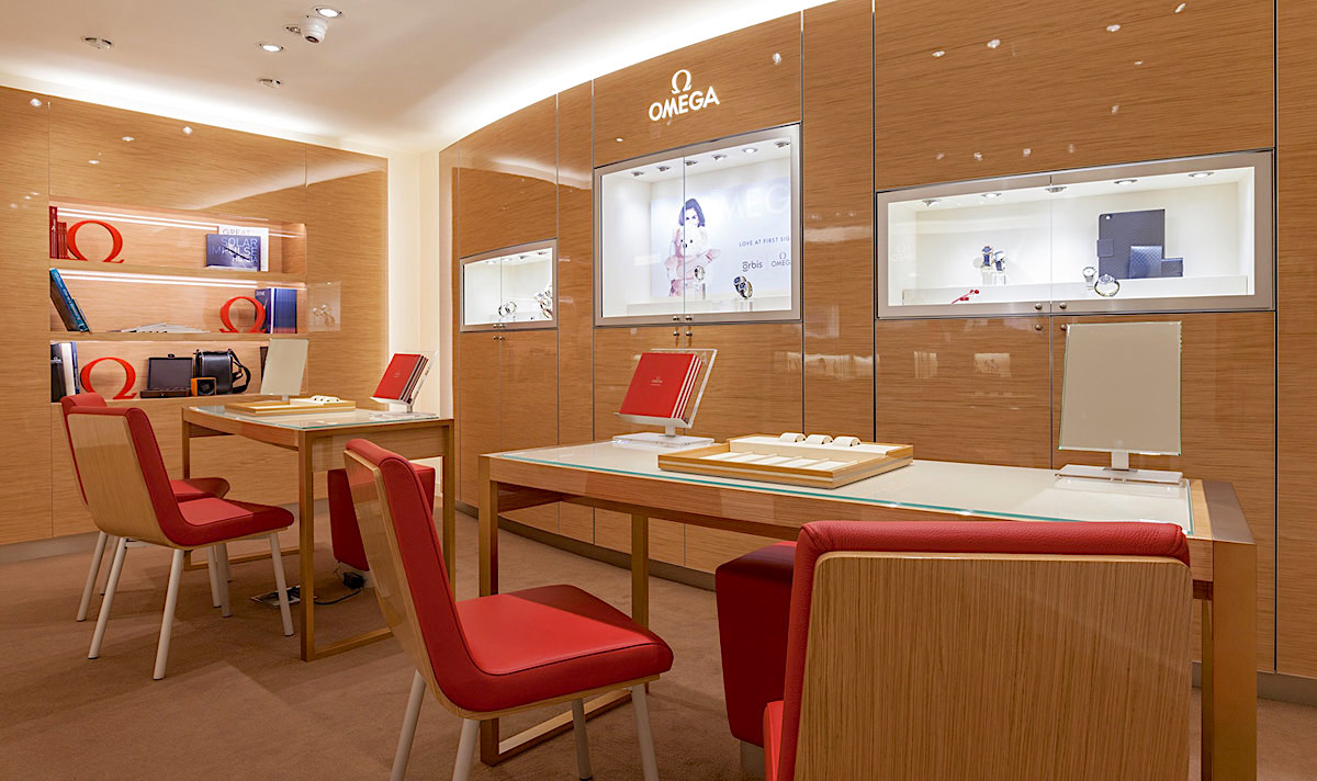 Boutique Omega de Madrid - interior