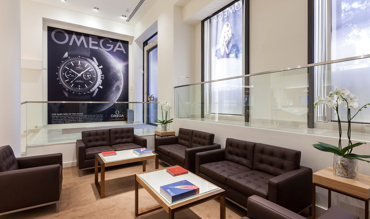 Boutique Omega de Madrid - recepción