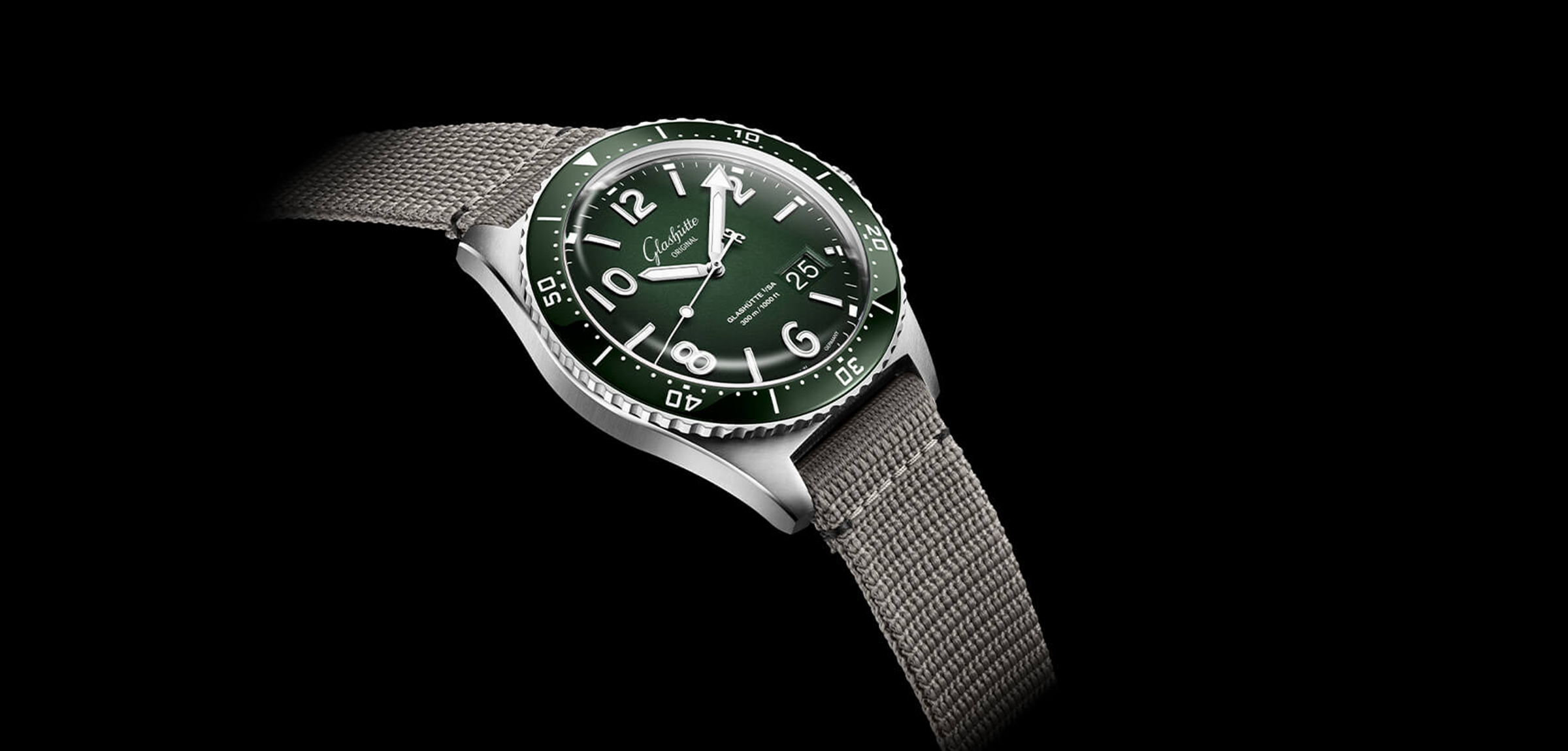 Glashutte Original SeaQ Panorama Date Reed Green