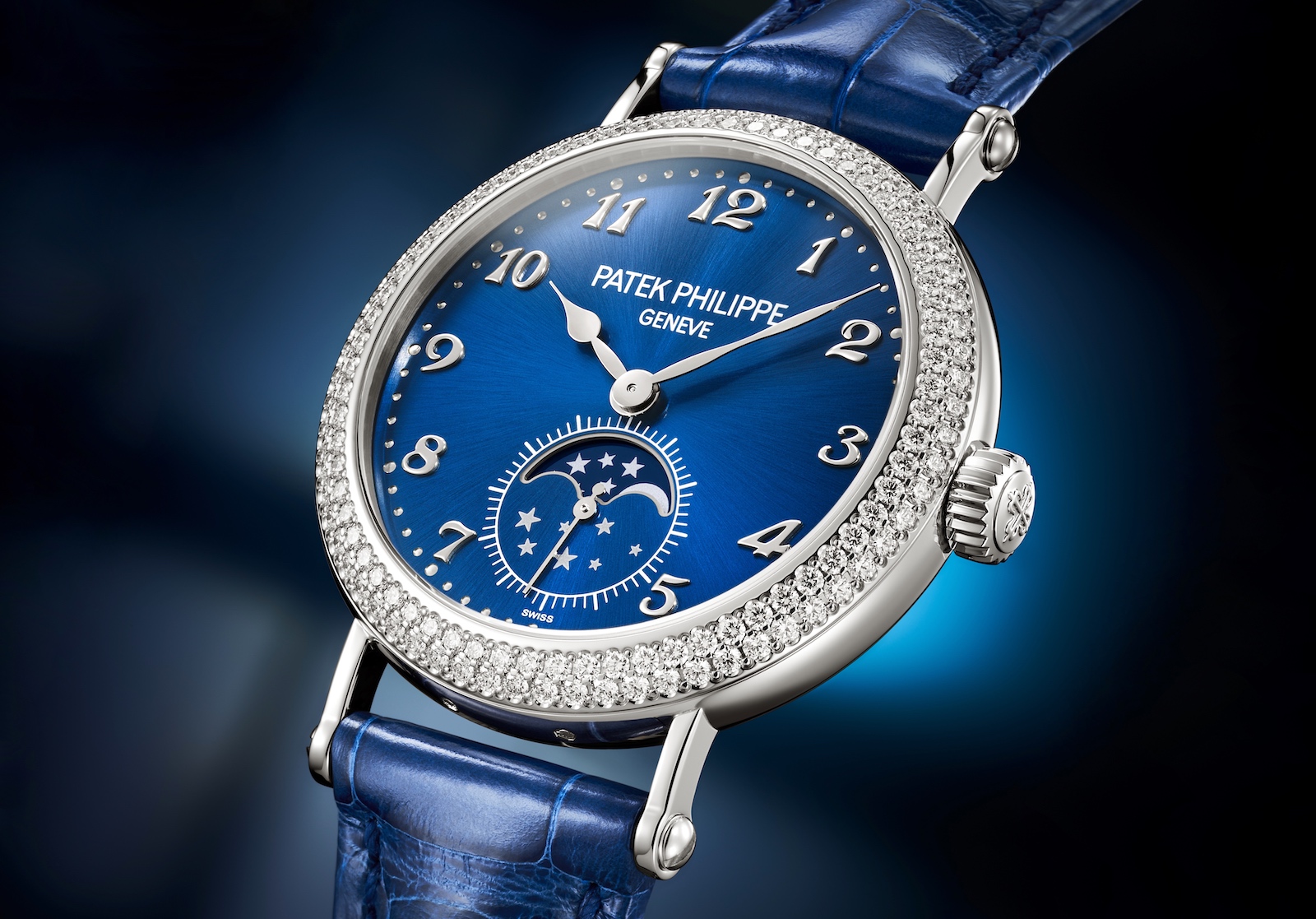 Ladies’ Moon Phases 7121-200G-001. -engaste