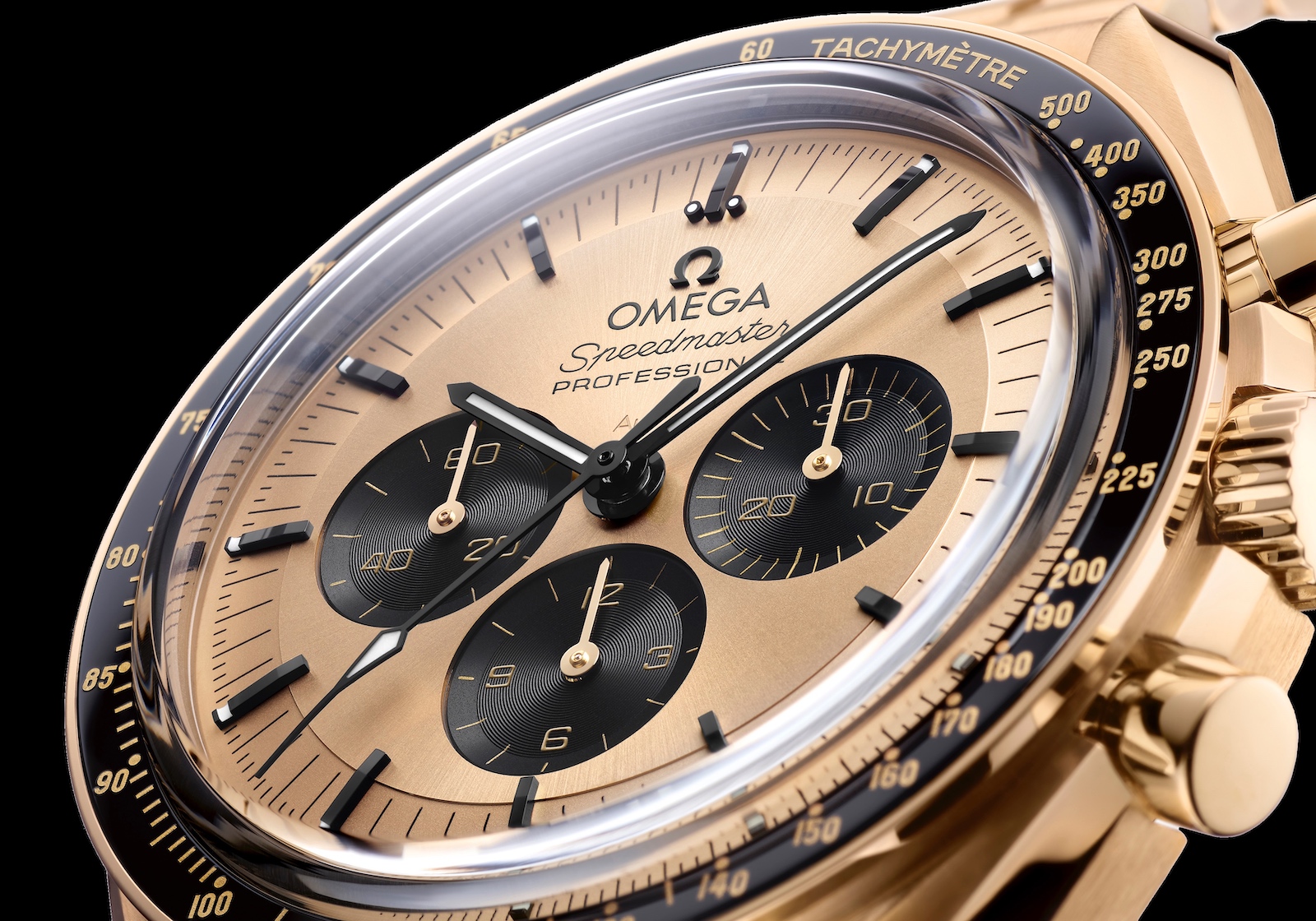 Omega Speedmaster Moonwatch Moonshine - dial