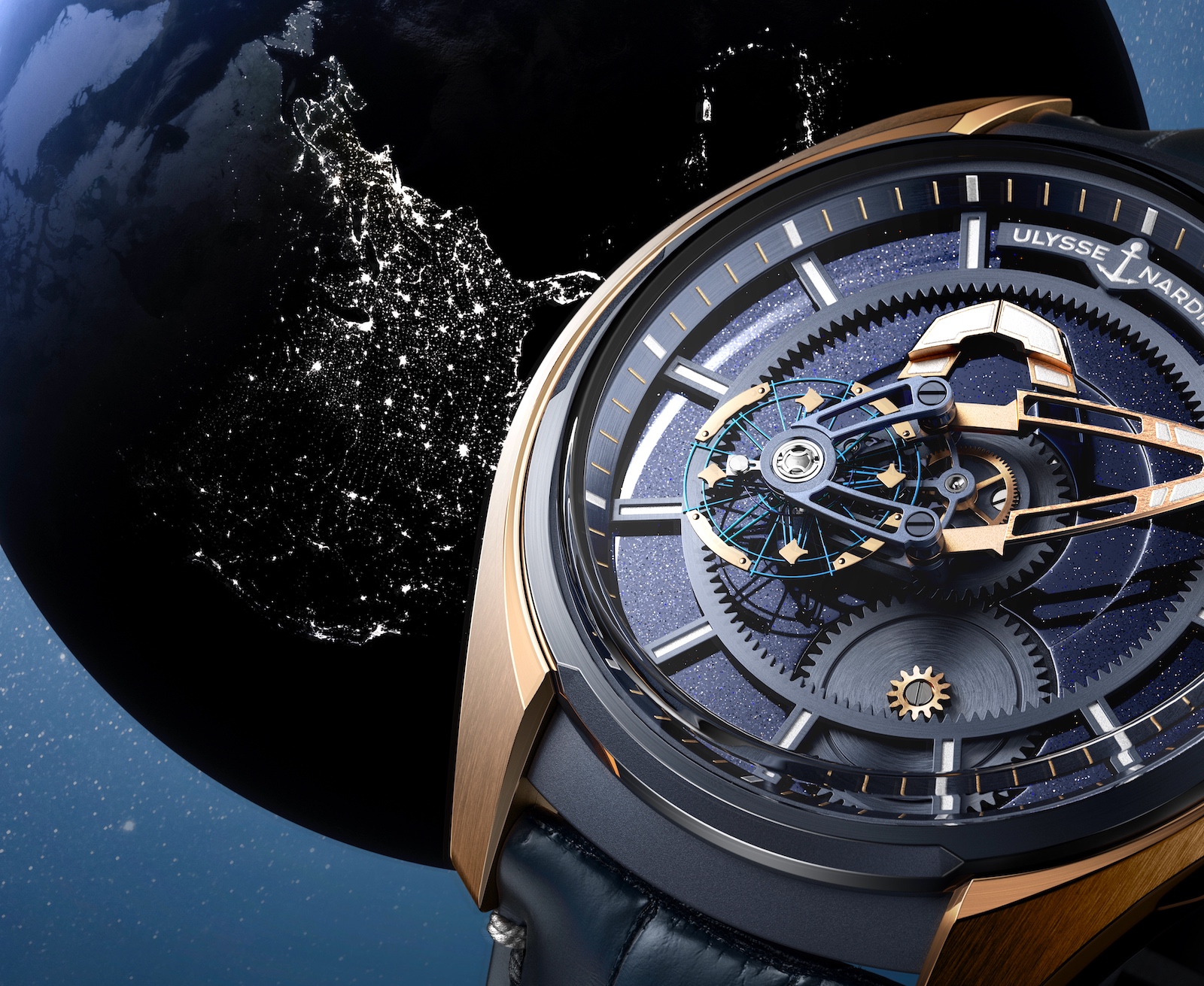 Ulysse Nardin Freak X Aventurine - detalle