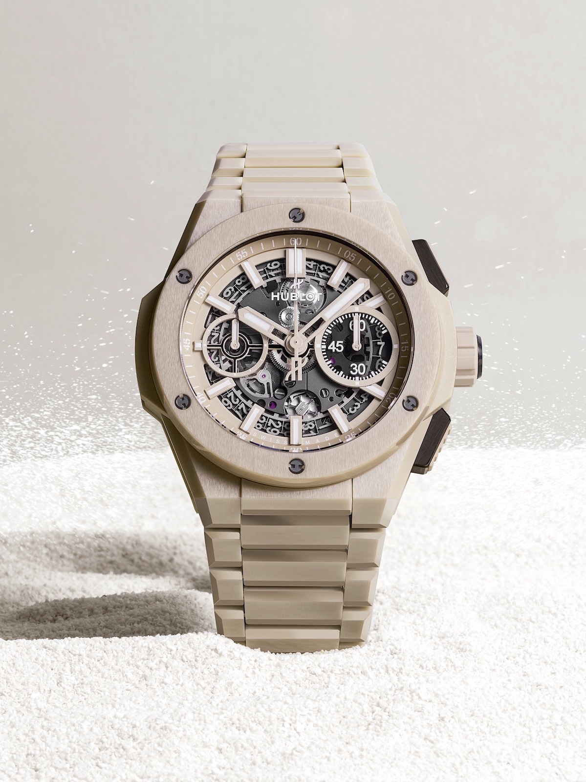 Hublot Big Bang Integral Ceramic Beige - front