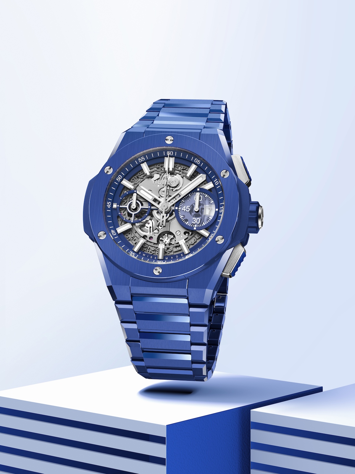 Hublot Big Bang Integral Ceramic Blue - front