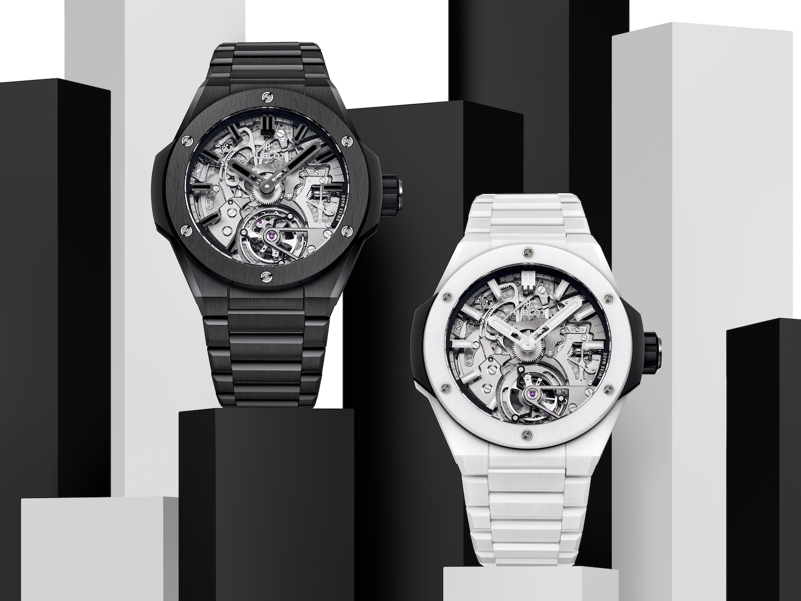 Hublot Big Bang Integral Tourbillon Cathedral Minute Repeater Ceramic - duo