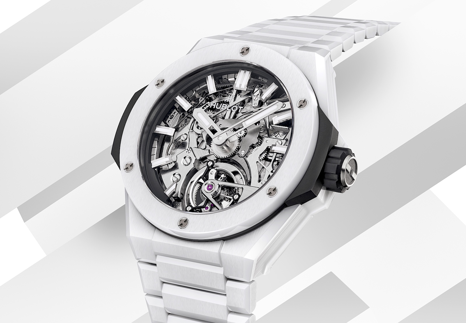 Hublot Big Bang Integral Tourbillon Cathedral Minute Repeater Ceramic - white