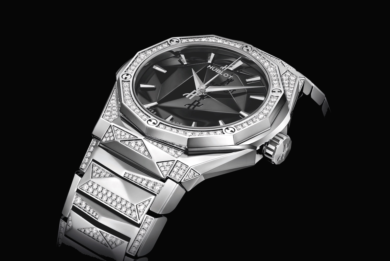 Hublot Classic Fusion Orlinski Titanium Black Pave