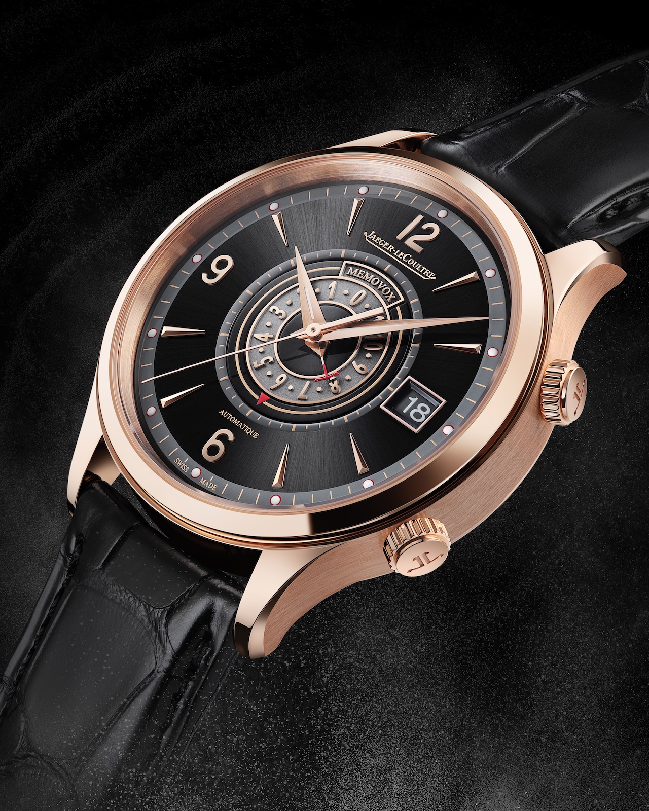 Jaeger-LeCoultre Master Control Memovox Timer en Oro Rosa - profil