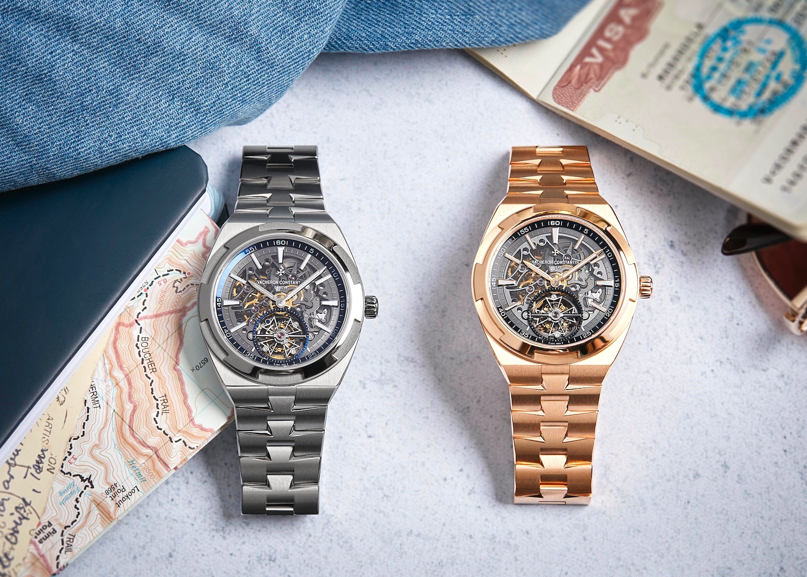 Overseas tourbillon squelette - duo