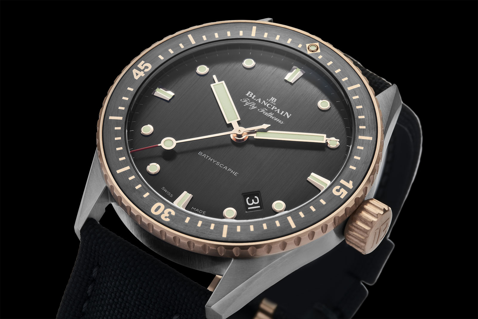 Blancpain Fifty Fathoms Bathyscaphe Cortina Watch 50th Anniversary