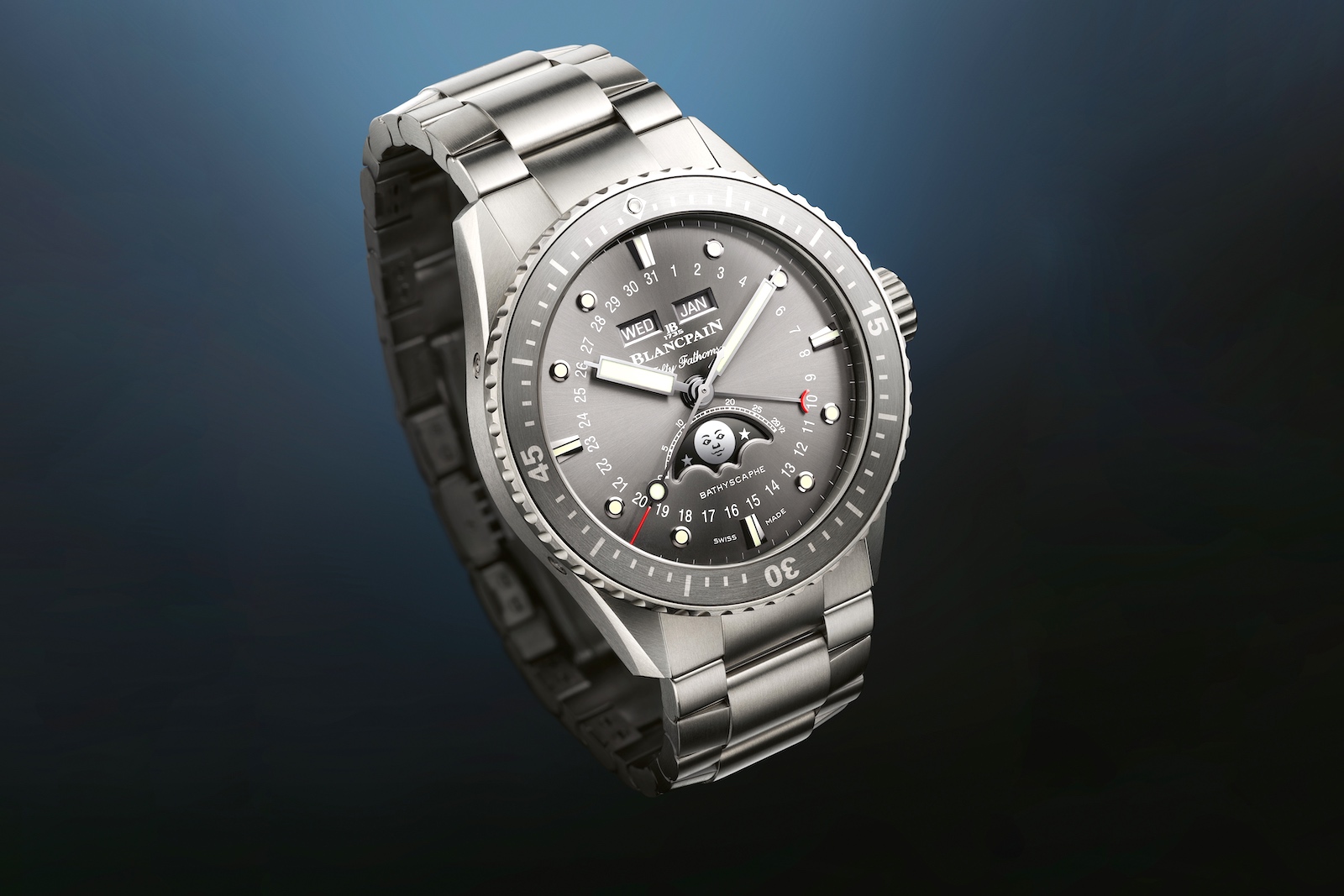 Blancpain Fifty Fathoms Bathyscaphe Quantième Complet - titanium
