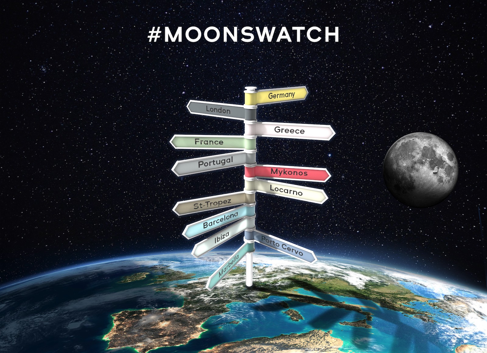 Tour europeo de los MoonSwatch
