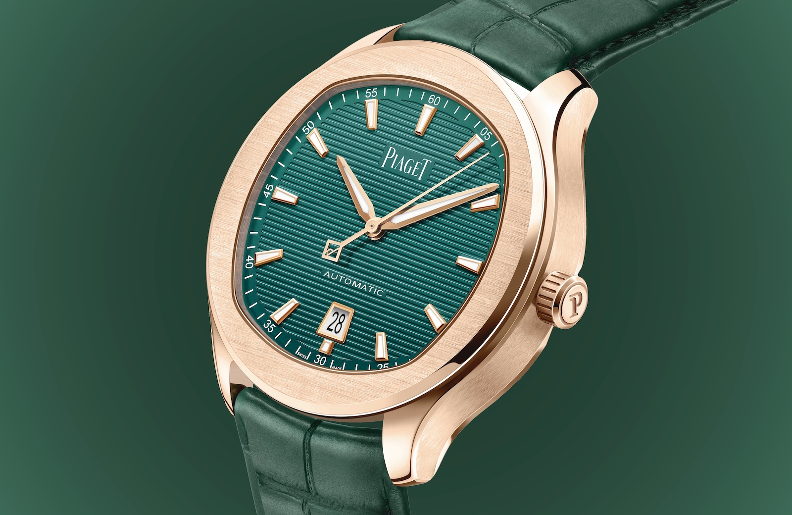 Piaget Polo Date Green