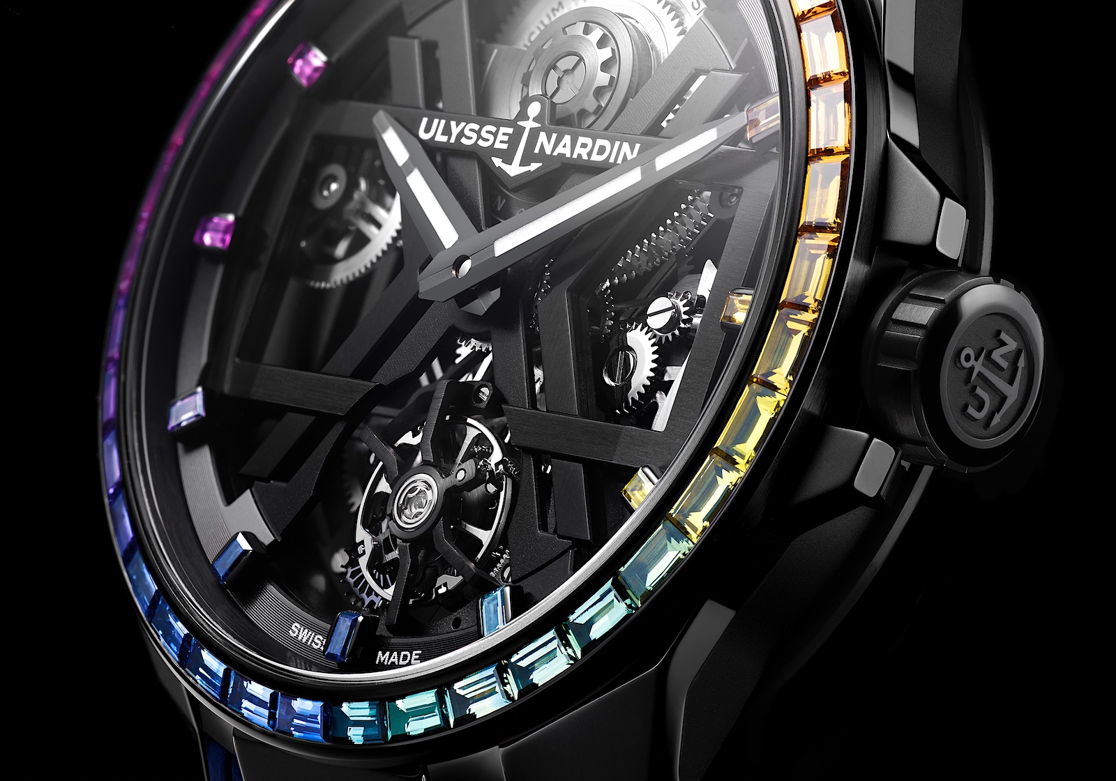 Ulysse Nardin en los Geneva Watch Days 2022 - Blastv Tourbillon Rainbow detalle