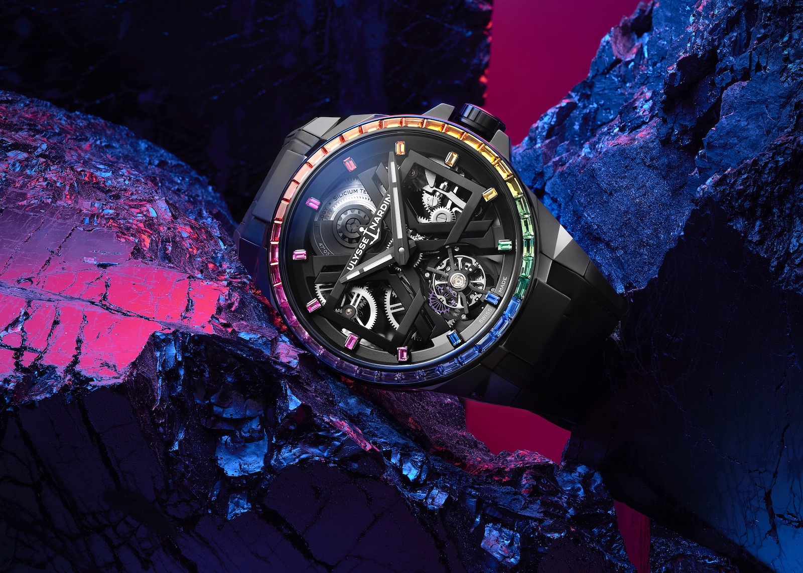 Ulysse Nardin en los Geneva Watch Days 2022 - Blastv Tourbillon Rainbow lifestyle 02