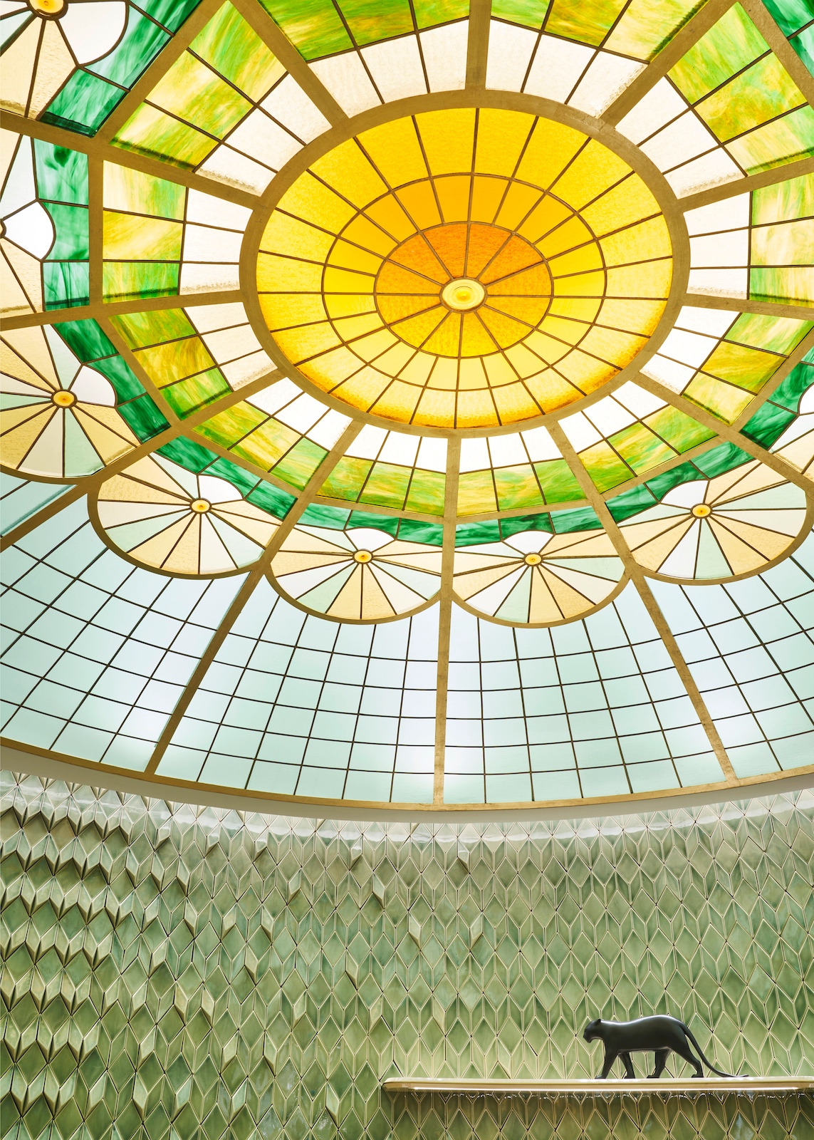 Boutique Cartier de Barcelona - vidriera cúpula