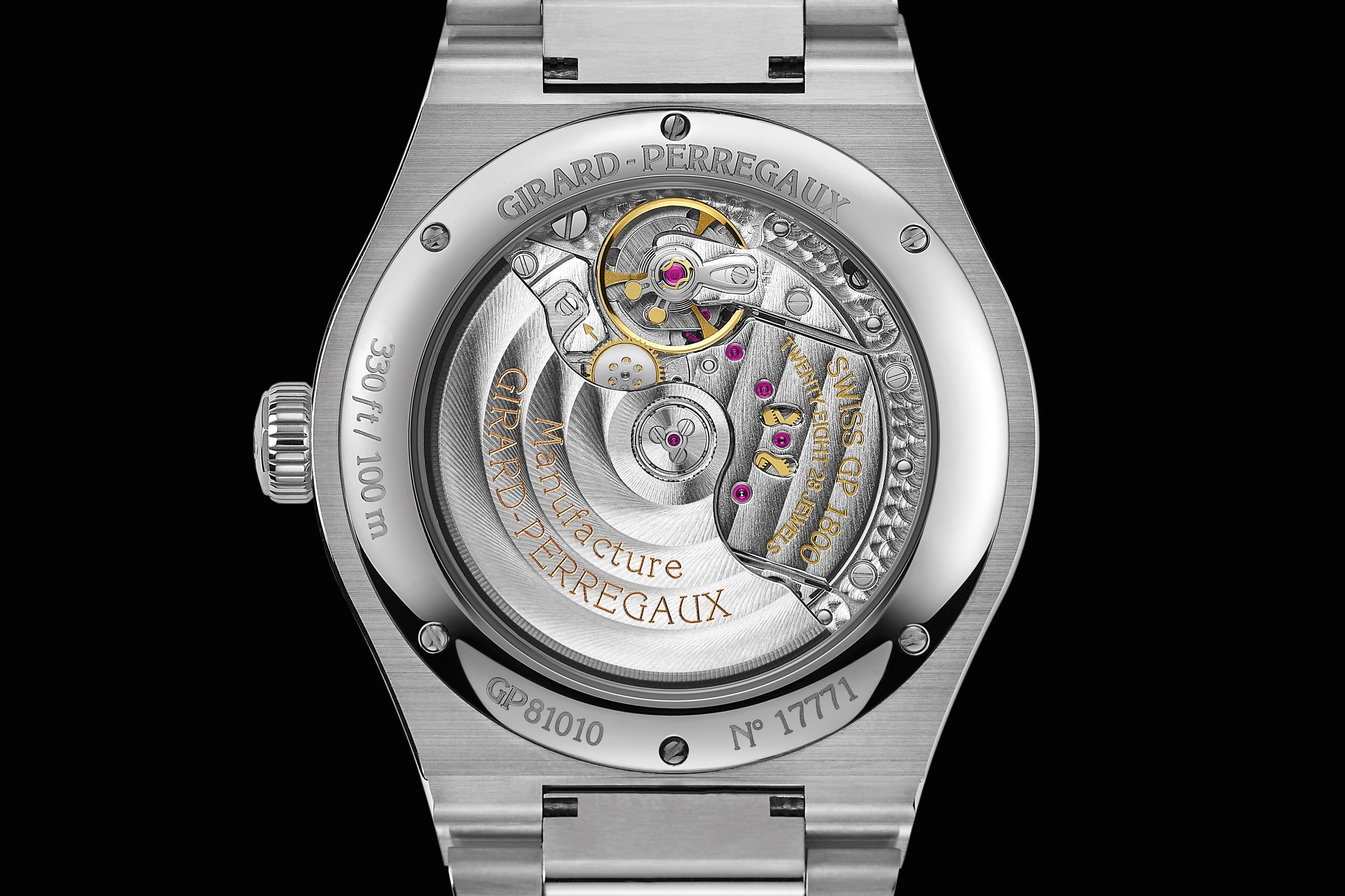 Girard-Perregaux Laureato 42 mm Green - caseback