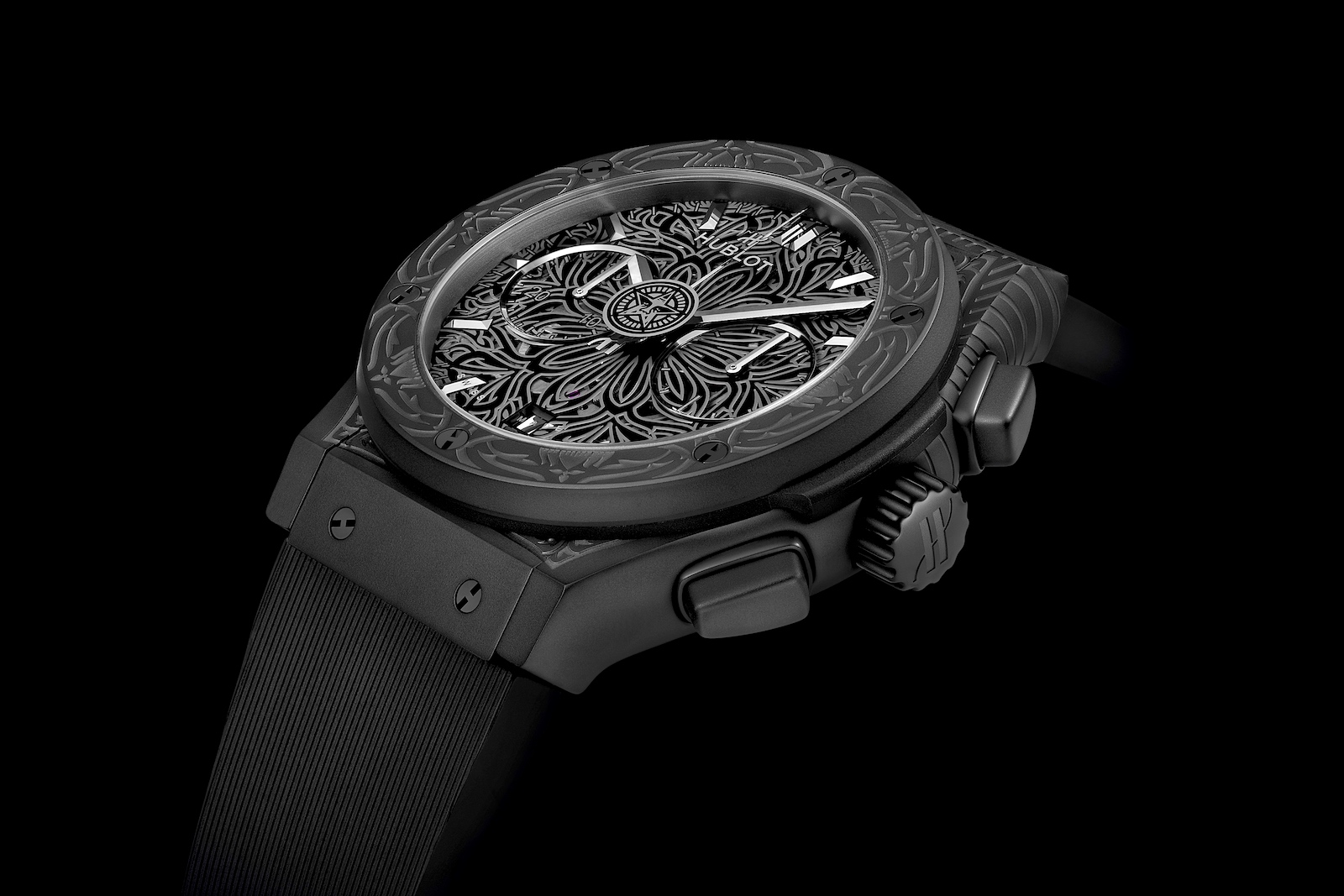 Hublot Classic Fusion Aerofusion Chronograph All Black Shepard Fairey