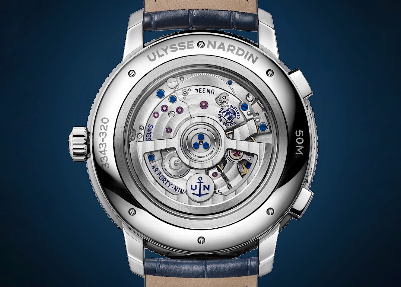Ulysse Nardin Marine Torpilleur Dual Time caseback