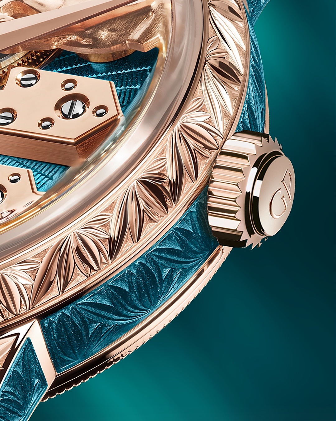 Girard-Perregaux La Esmeralda Tourbillon A Secret - case detail
