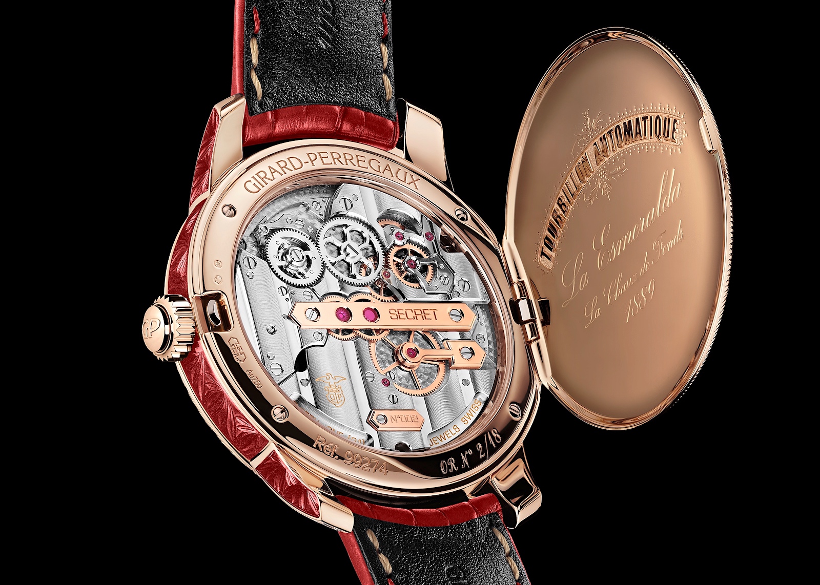 Girard-Perregaux La Esmeralda Tourbillon A Secret - caseback
