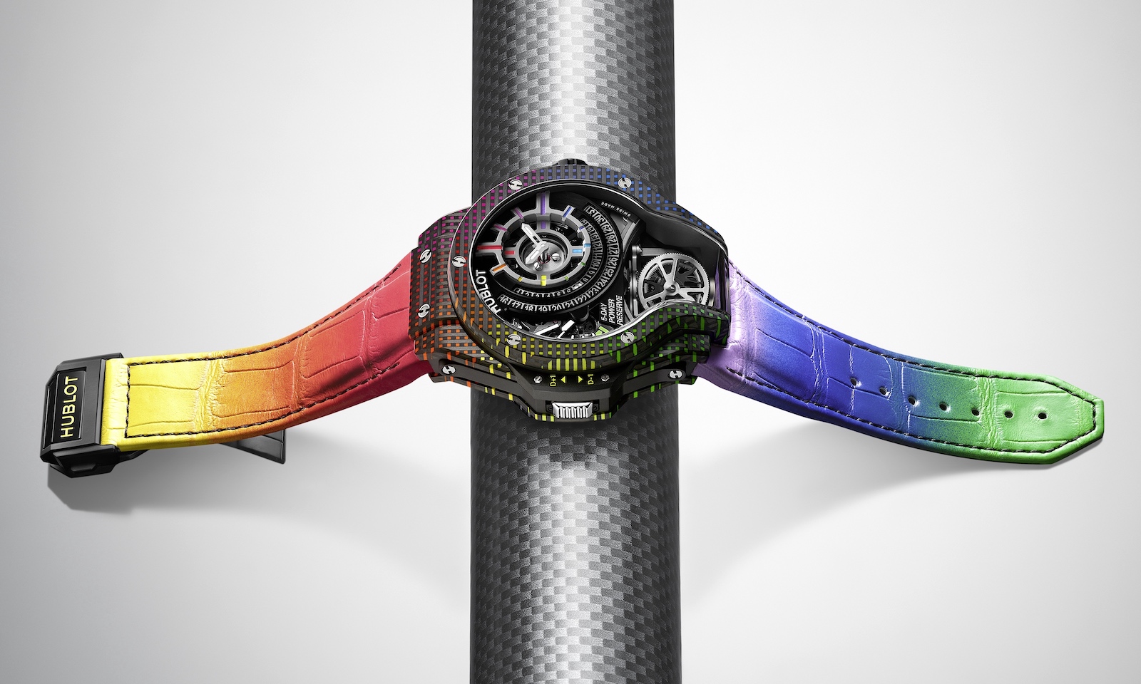 Hublot MP 09 Tourbillon Bi-Axis 5 Day Power Reserve Rainbow 3D - art