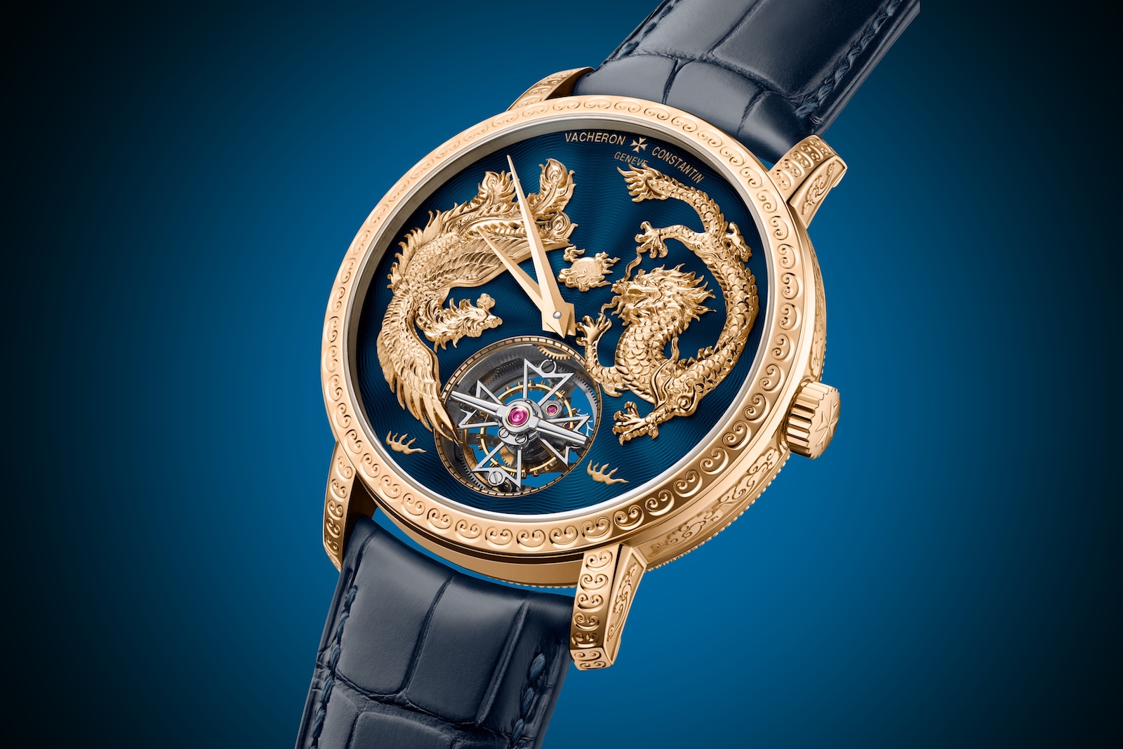 Vacheron Constantin Traditionnelle Tourbillon tribute to Chinese mythology - blue