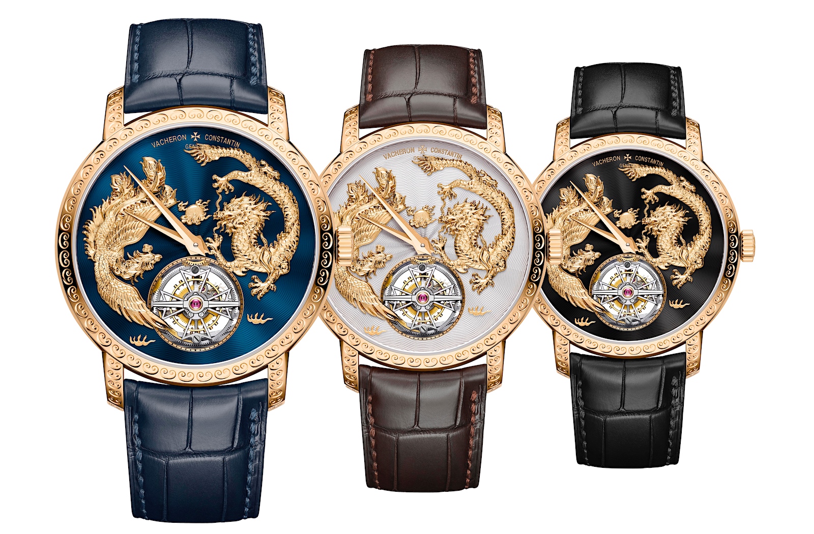 Vacheron Constantin Traditionnelle Tourbillon tribute to Chinese mythology - trio