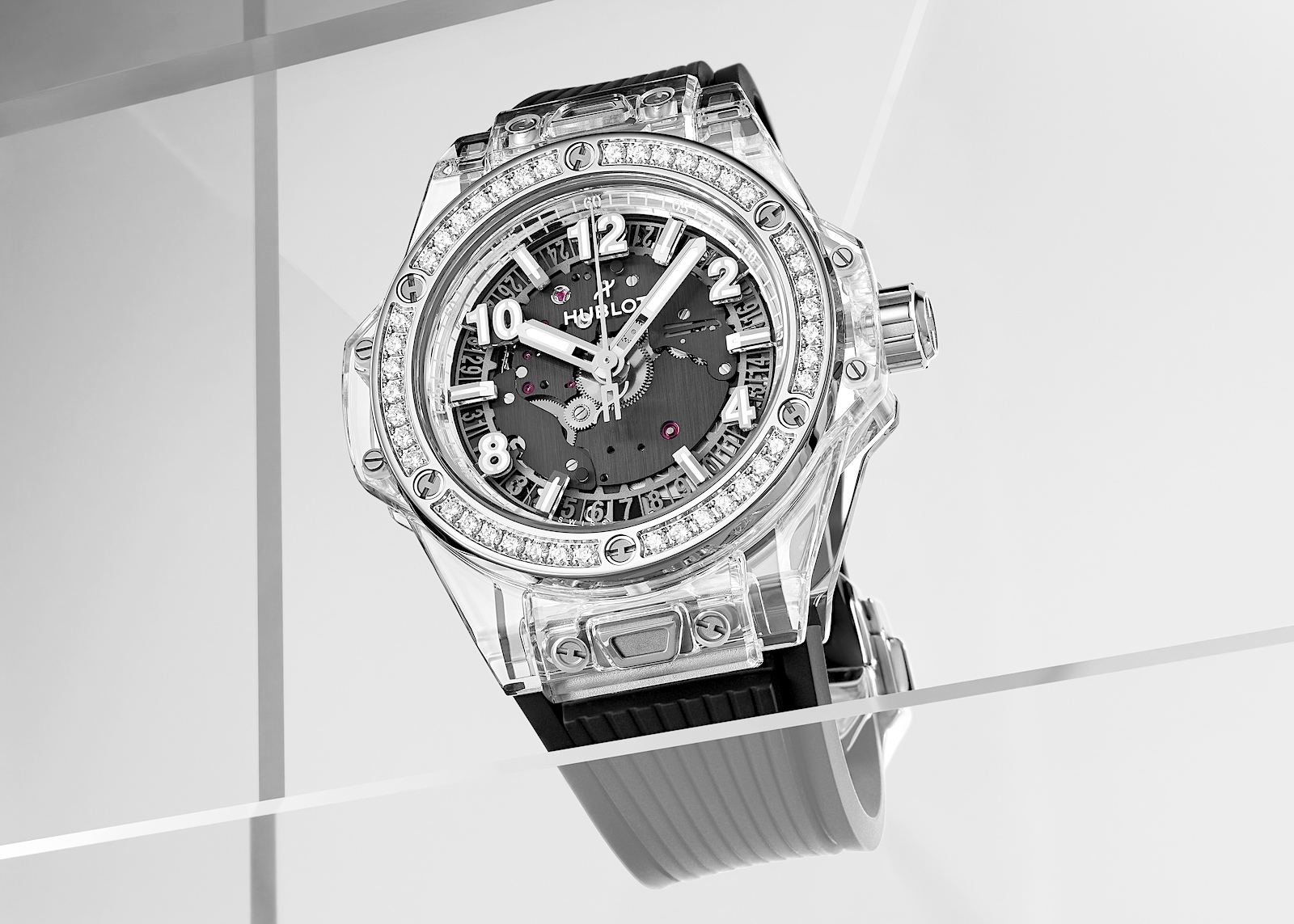 Big Bang One Click Sapphire Diamonds 39mm