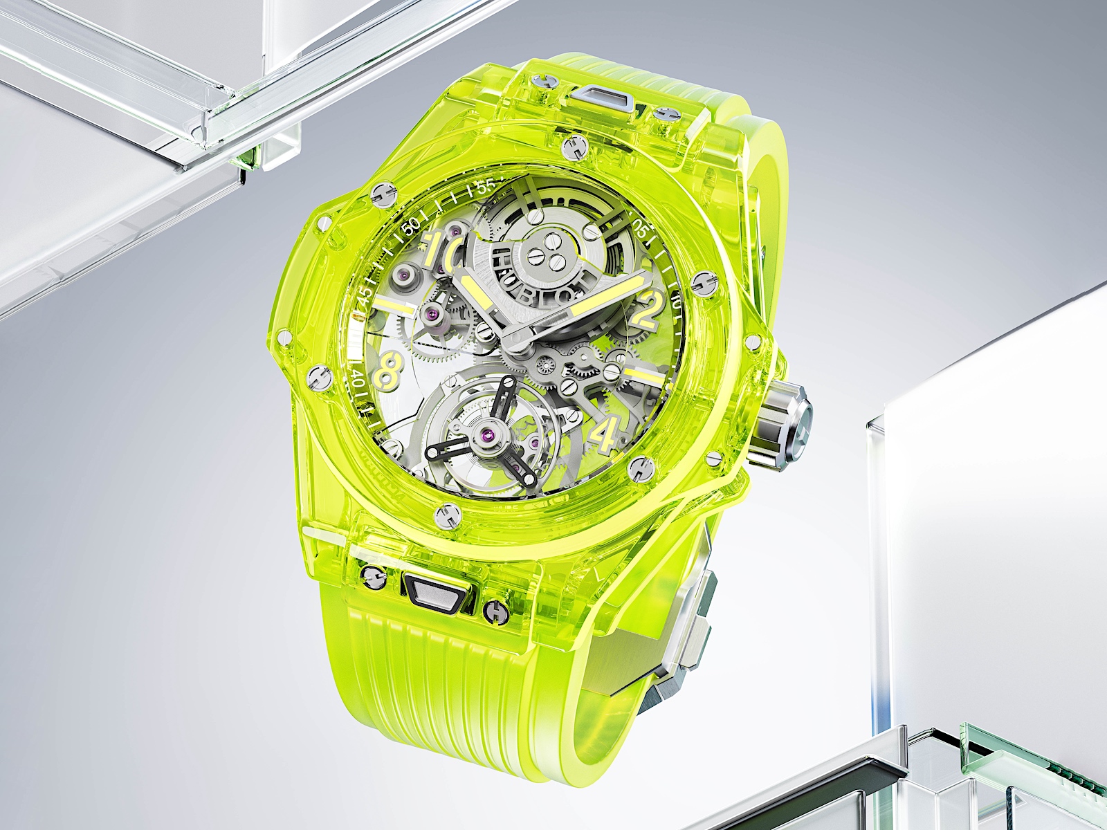 Big Bang Tourbillon Automatic Yellow Neon SAXEM