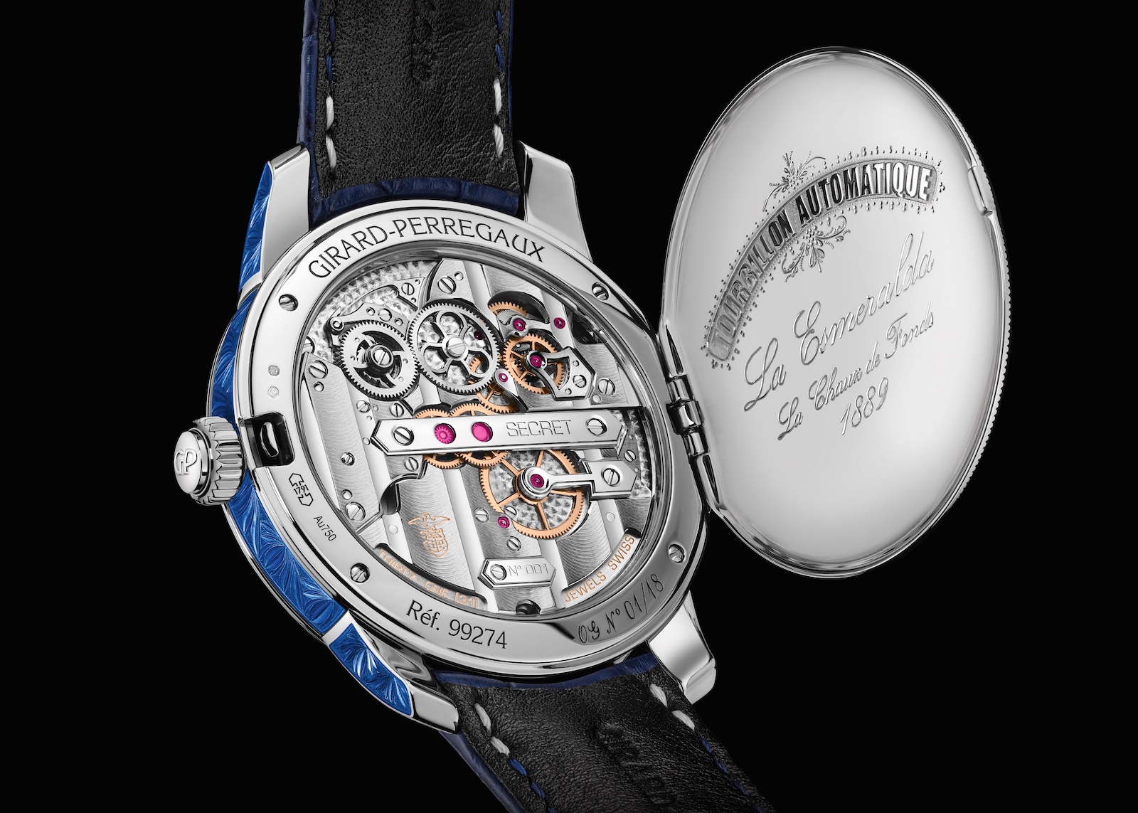 Girard-Perregaux La Esmeralda Tourbillon A Secret Eternity Edition White Gold - caseback