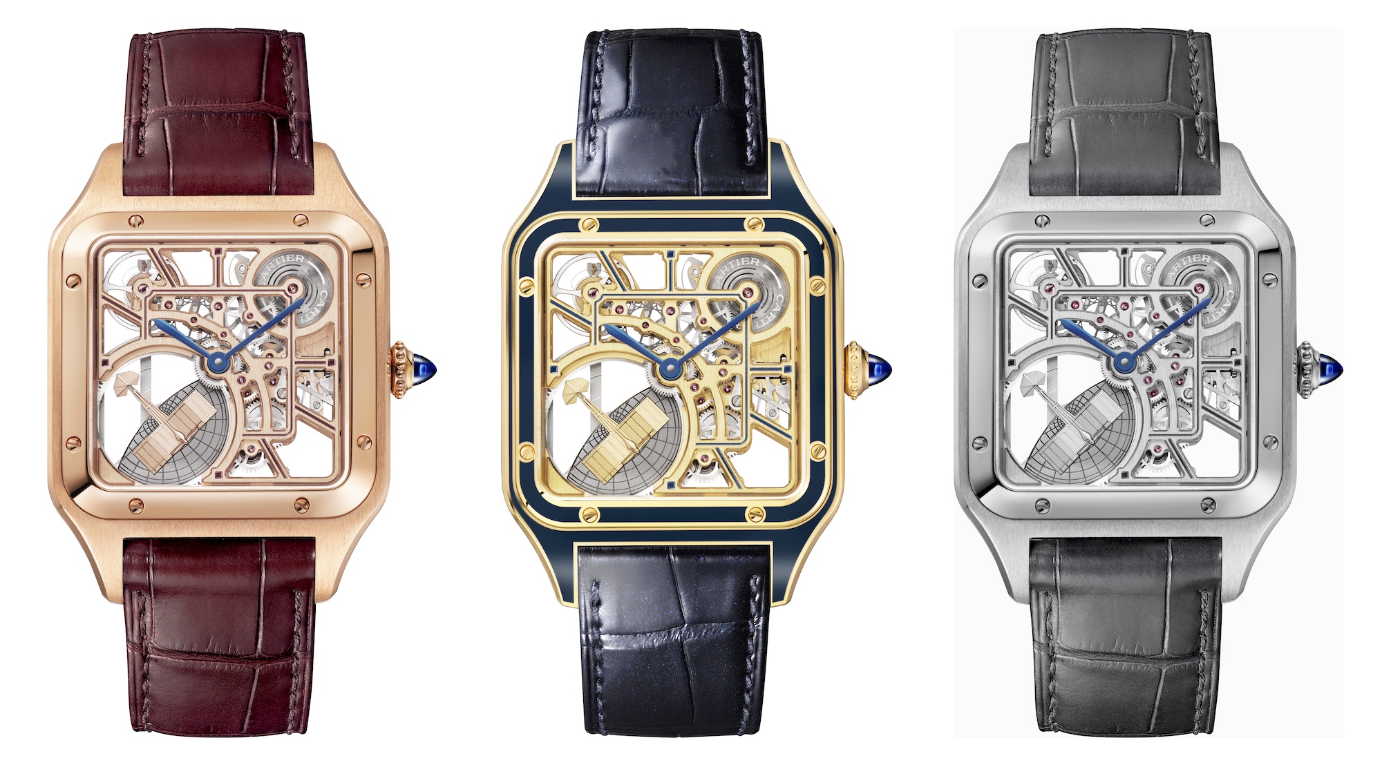 Cartier Santos-Dumont Skeleton - trio
