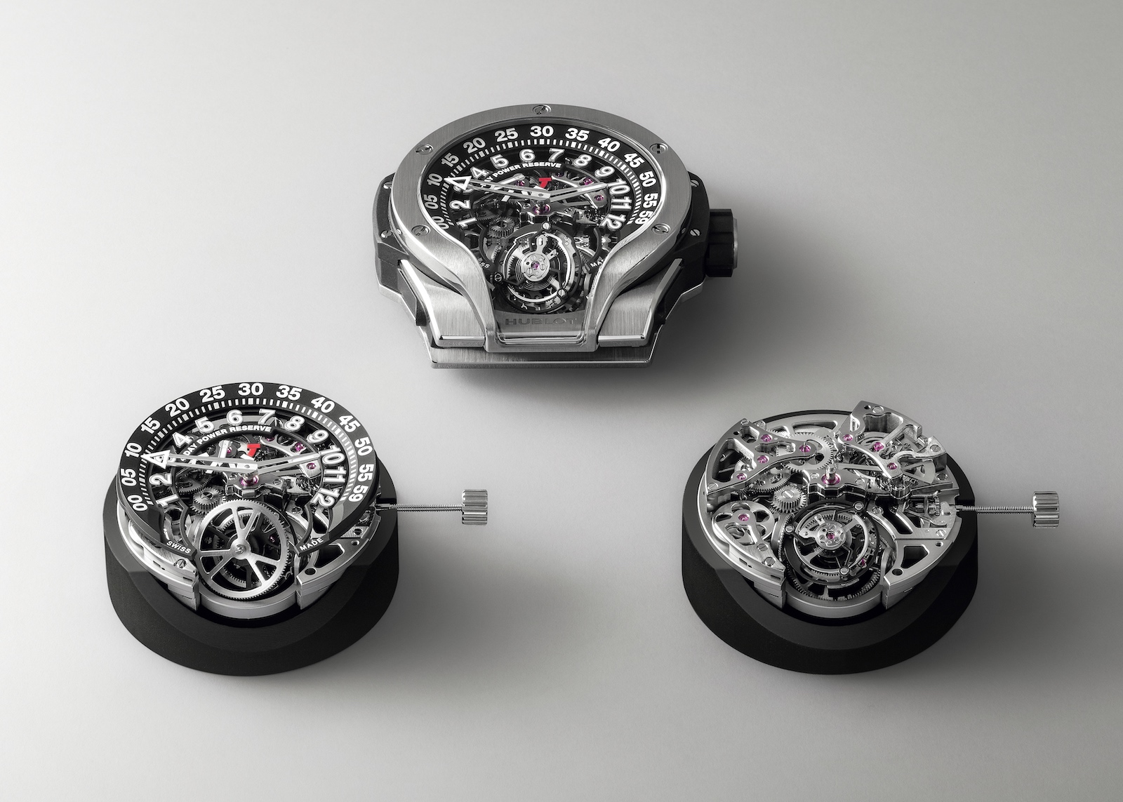 Hublot MP-13 Tourbillon Bi-Axis Retrograde - montaje