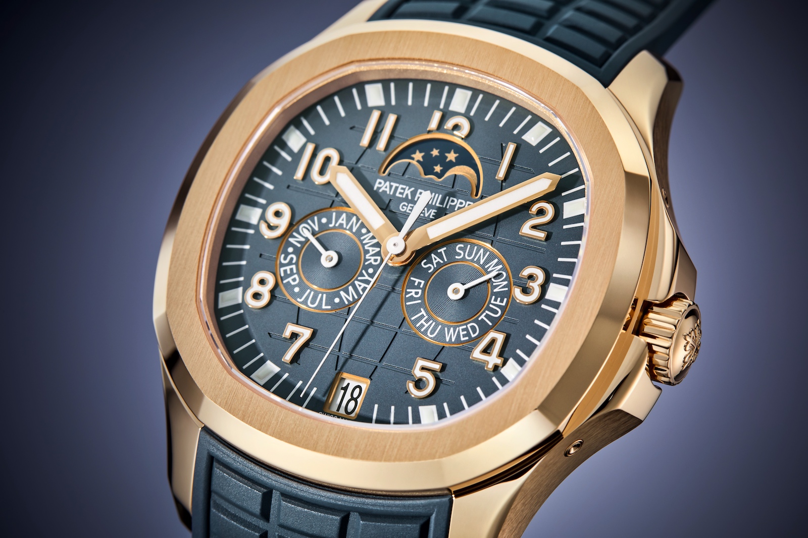 Patek Philippe Aquanaut Luce Annual Calendar 5261R - dial