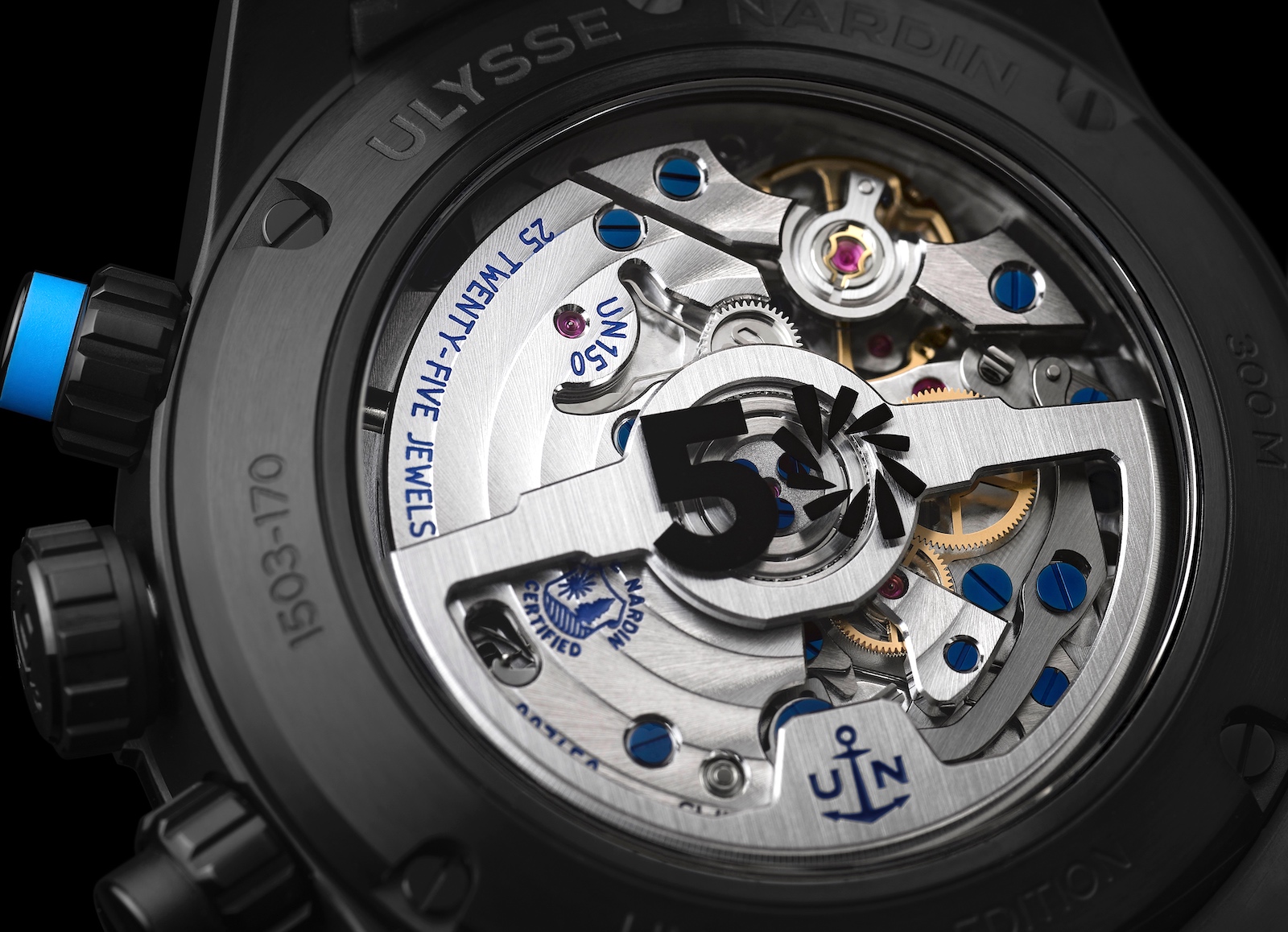 Ulysse Nardin The Ocean Race Diver Chronograph - caseback
