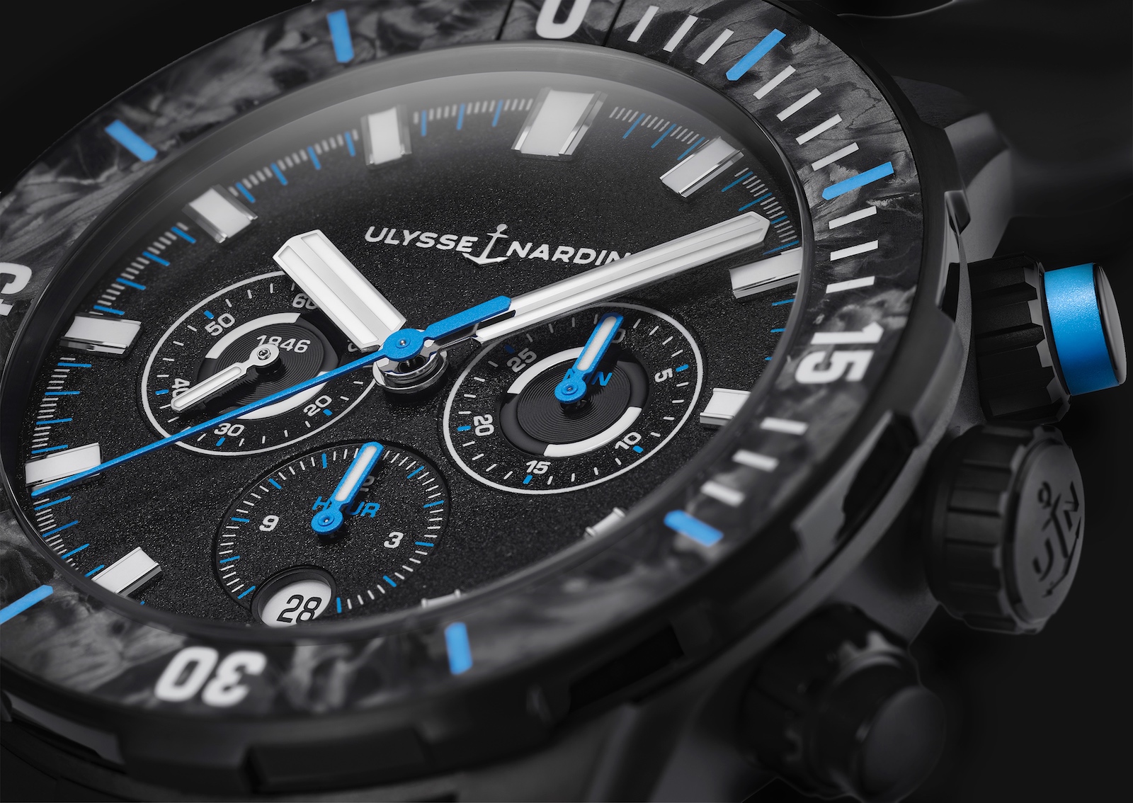 Ulysse Nardin The Ocean Race Diver Chronograph - dial