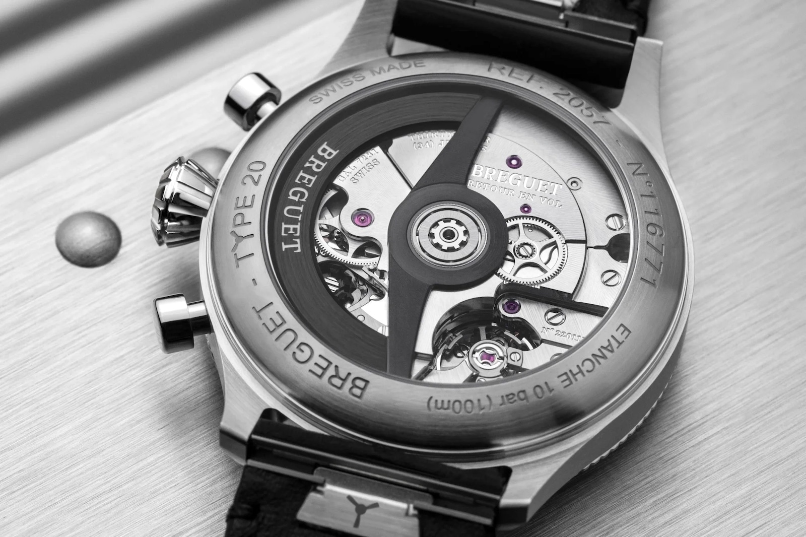 Breguet Type 20 Chronographe 2067 - caseback