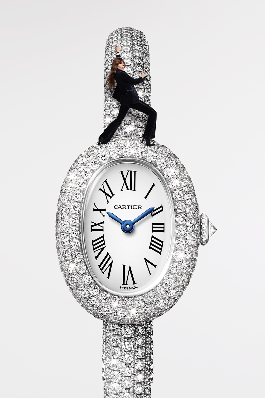 Cartier Baignoire diamonds - Lou Doillon